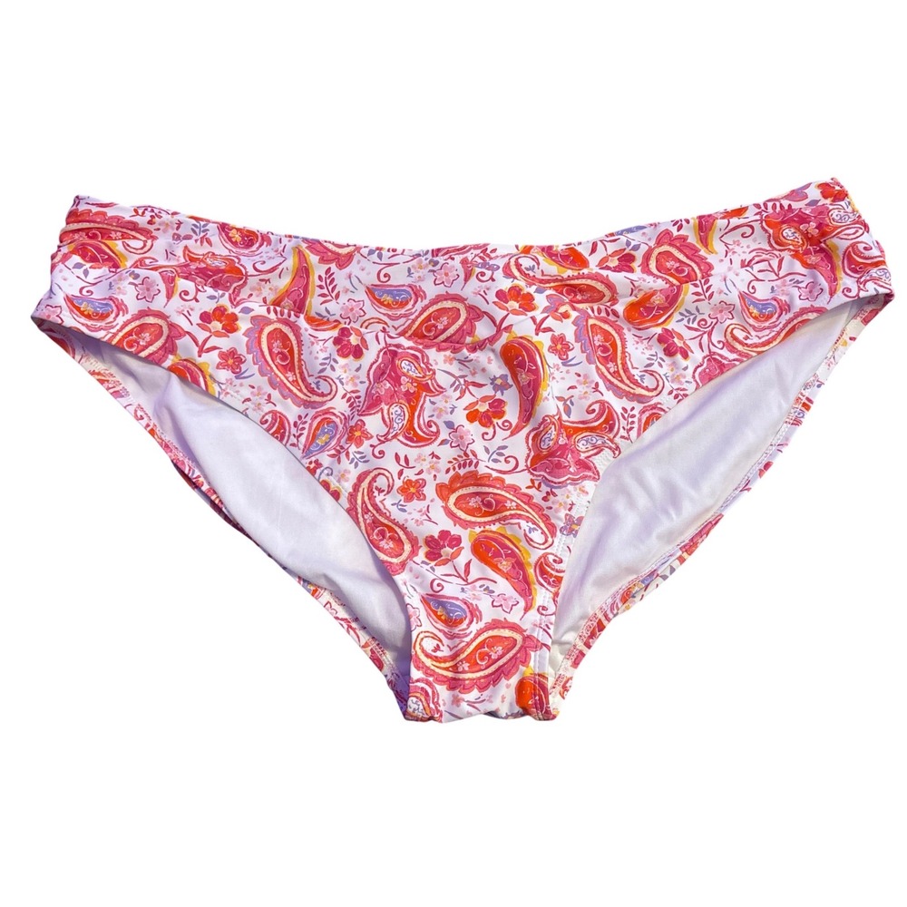 NEW Time and Tru Paisley Floral Bikini Bottom Swimwear Plus Size 3X